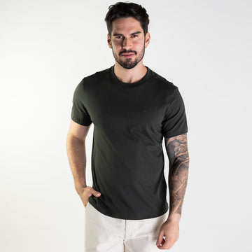 Camiseta Ellus Mirror Classic Pima Verde Militar