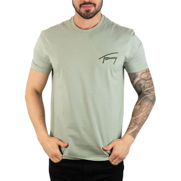 Camiseta Tommy Jeans Embroidery Verde Claro