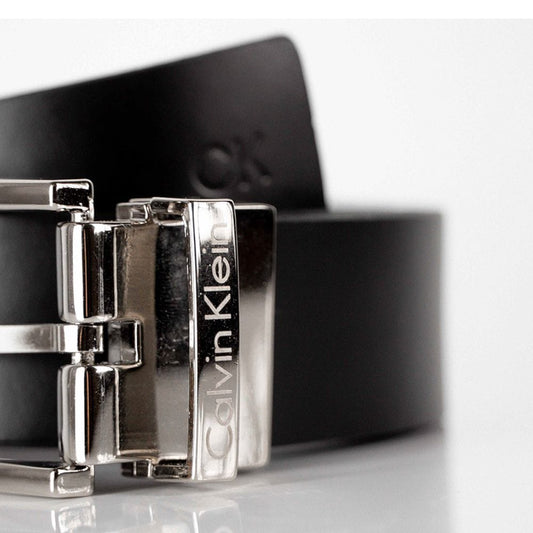 Cinto Calvin Klein Double Face Preto / Marrom