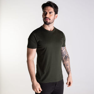 Camiseta Forum Algodão Básica Verde Militar