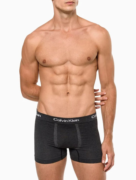 Pack 2 Cuecas Calvin Klein Trunks Chumbo e Cinza