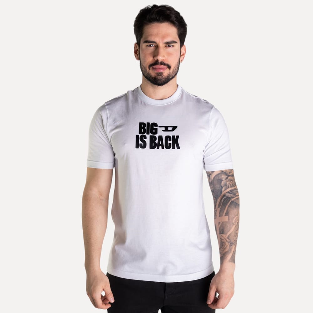 Camiseta Diesel Big Is Back Branca