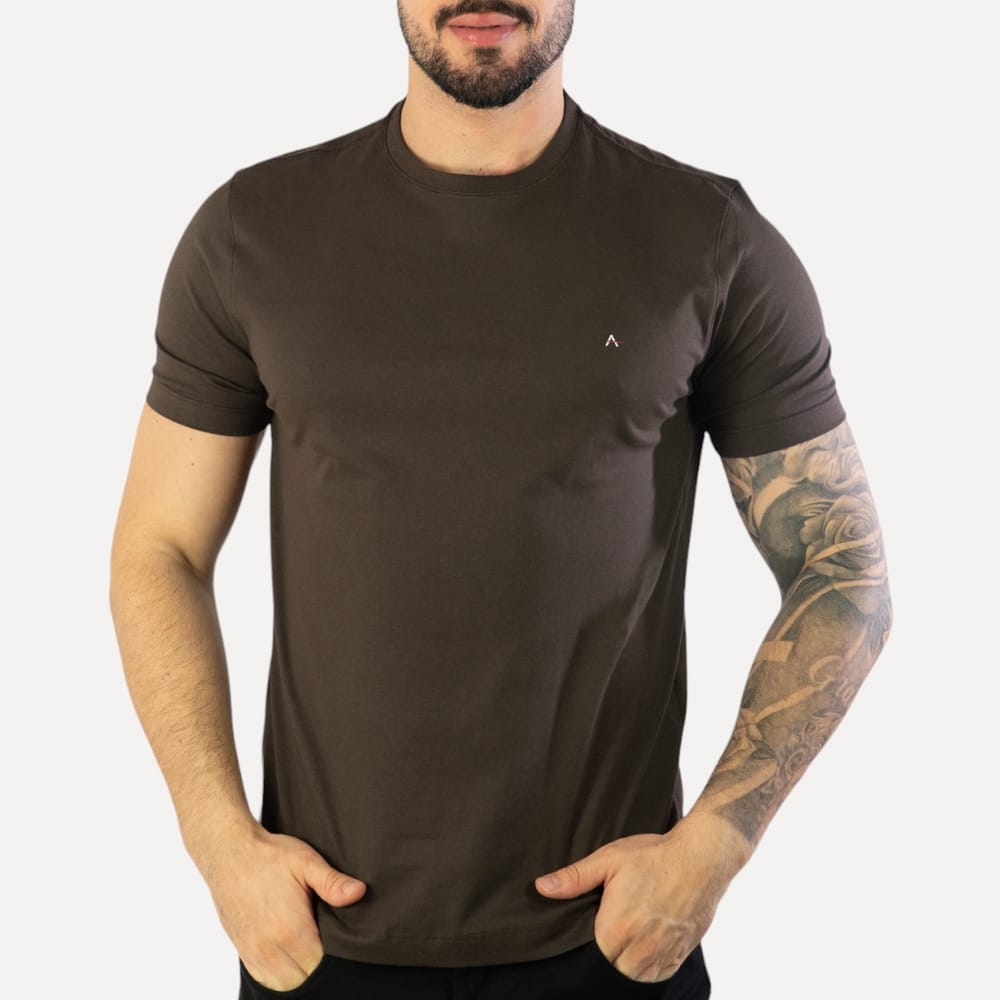 Camiseta Aramis Básica Marrom