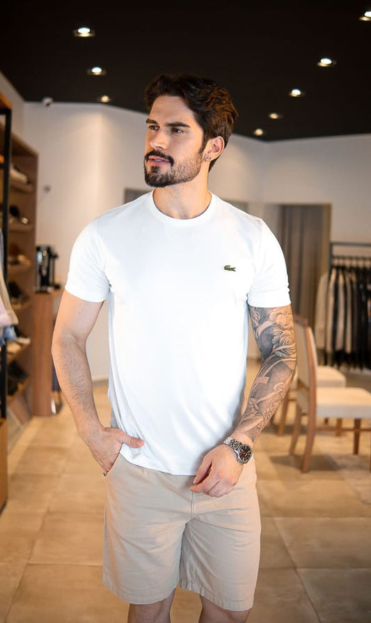 Camiseta Lacoste Sport Dry Fit Branca