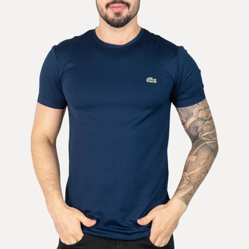 Camiseta Lacoste Ultra Dry Fit Azul Marinho