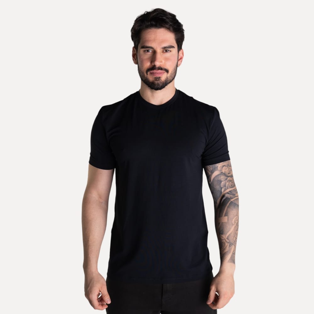 Camiseta Oficina Reserva Tech Modal Preta