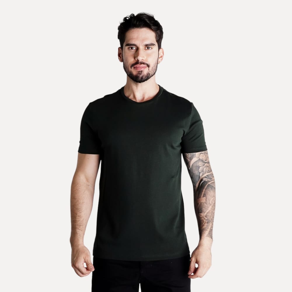 Camiseta Pima Básica Oficina Reserva Verde Militar