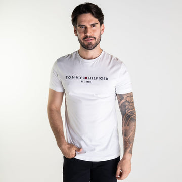 Camiseta Tommy Hilfiger 1985 Masculina Core Branca