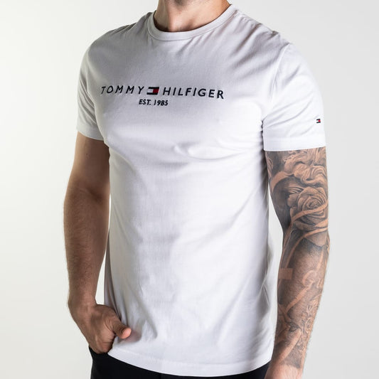 Camiseta Tommy Hilfiger 1985 Masculina Core Branca