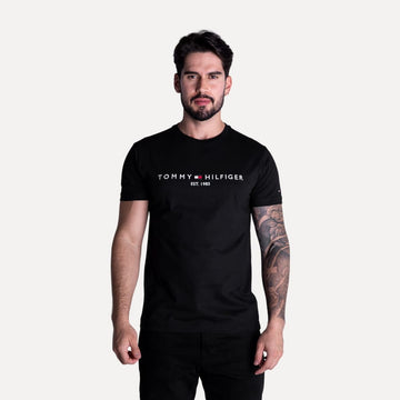 Camiseta Tommy Hilfiger 1985 Masculina Core Preta